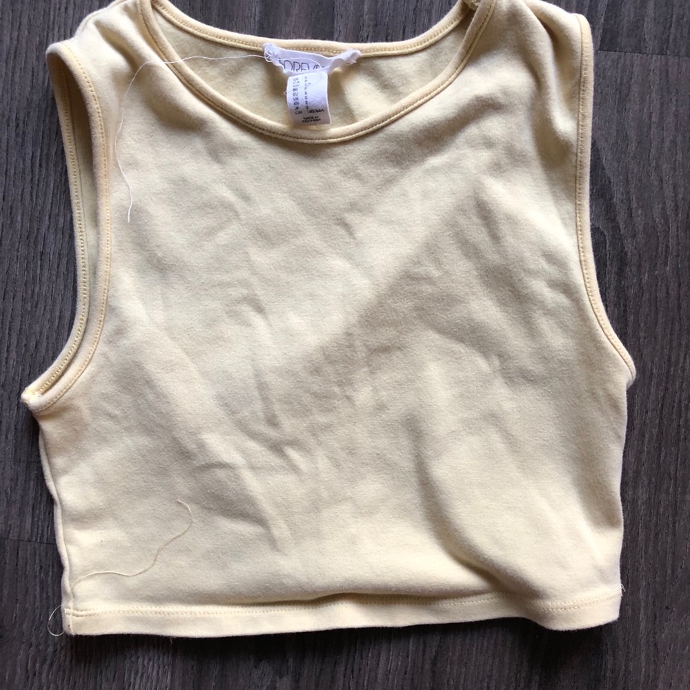Yellow Crop Top